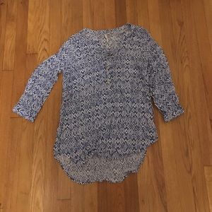 Grand & Greene blue and white tunic